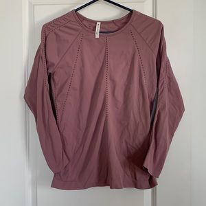 Athleta long sleeve top, pink, sizeL